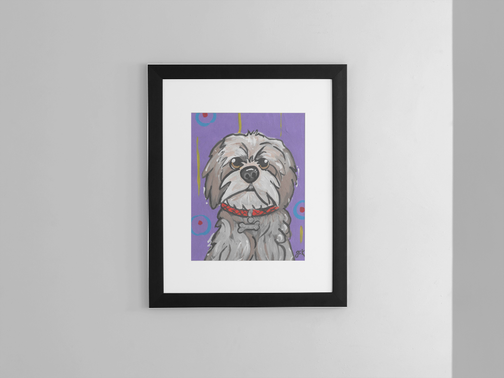 Shih Tzu - Wall Art Printable - Dog Digital Download