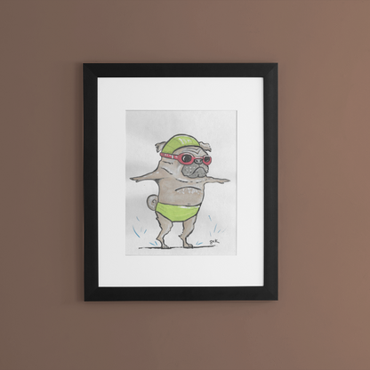 Pug Wall - Wall Art Printable - Dog Digital Download