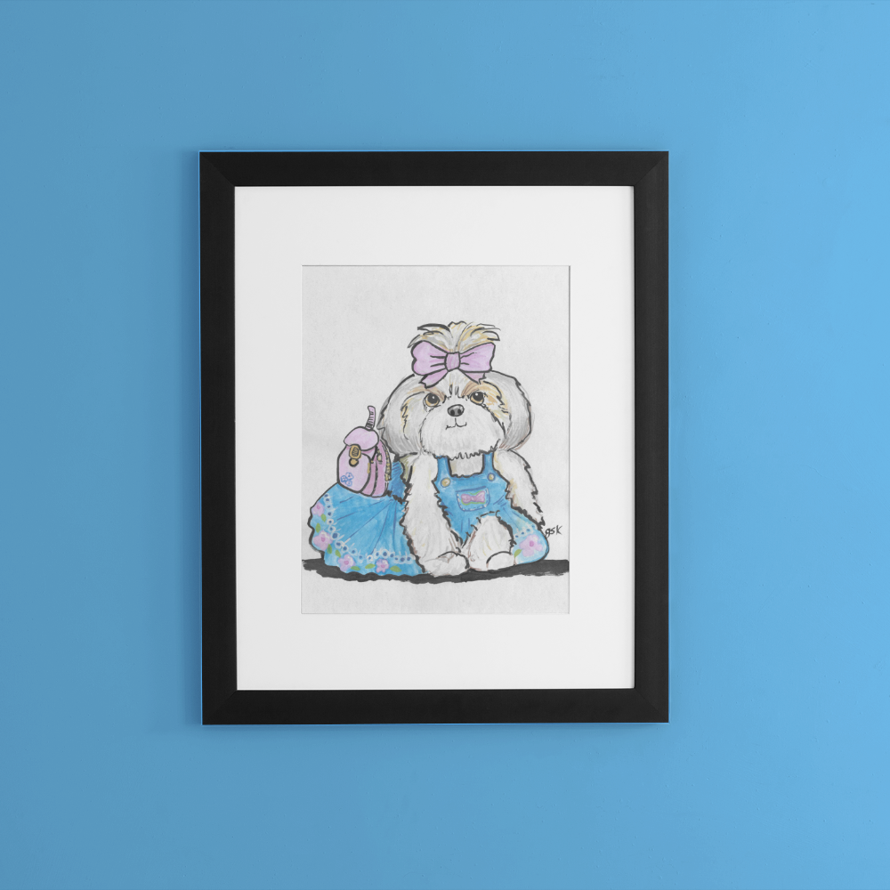 Shih Tzu - Wall Art Printable - Dog Digital Download