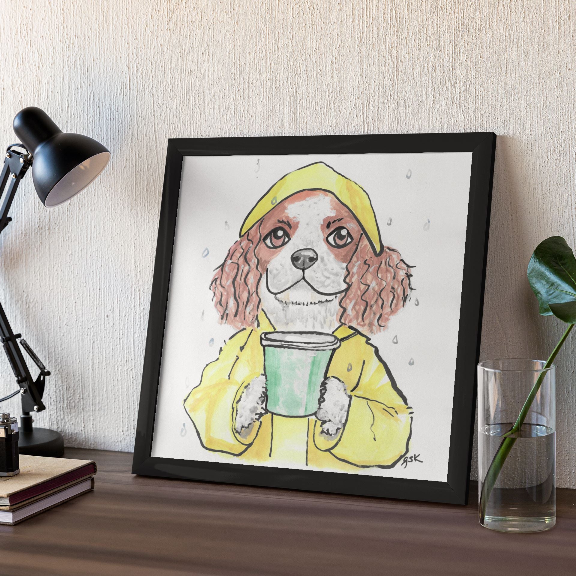 King Charles Spaniel - Wall Art Printable - Dog Digital Download