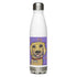 Labrador Retriever dog water bottle with cartoon artwork