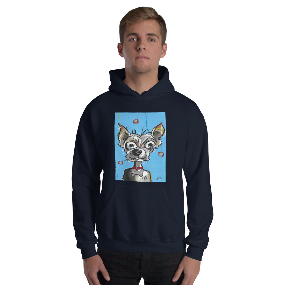 Chihuahua dog Hoodie with cartoon artwork