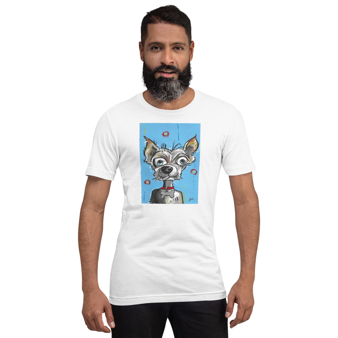 Chihuahua dog t-shirt with cartoon artwork