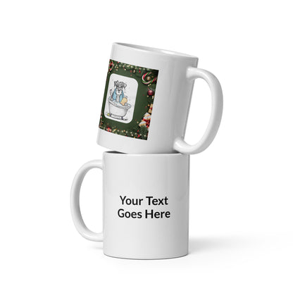 Christmas Custom Dog Mug – Personalized Gift with DogToon Art