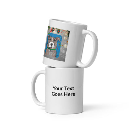 Christmas Custom Dog Mug – Personalized Gift with DogToon Art